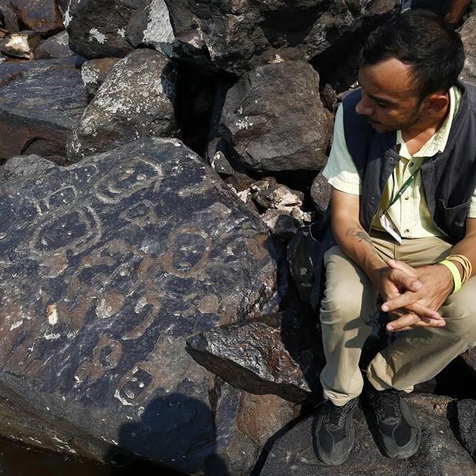 Severe drought in the Amazon reveals millennia-old carvings